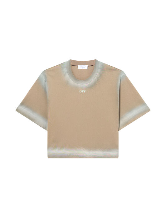 OFF WHITE Spray Off Stamp Crop T-shirt Fungi-Surf Spray 2AA090S26JER004
