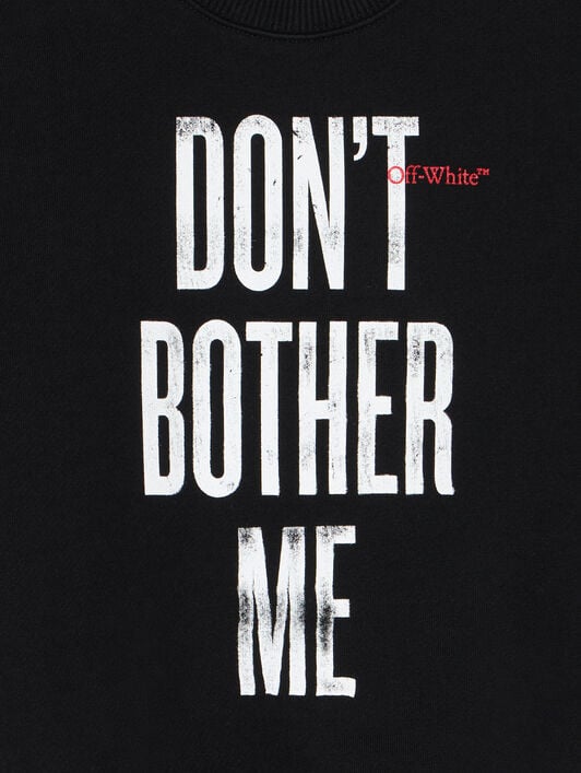 Quote Crewneck Sweatshirt OFF WHITE Quote Crewneck Sweatshirt BLACK - RED OBBA001F25FLE006