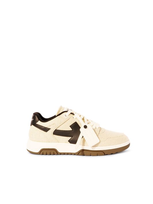 OFF WHITE Elfenbein/ Schwarze Slim Out Of Office Sneaker NEUTRAL OMIA243S25FAB001