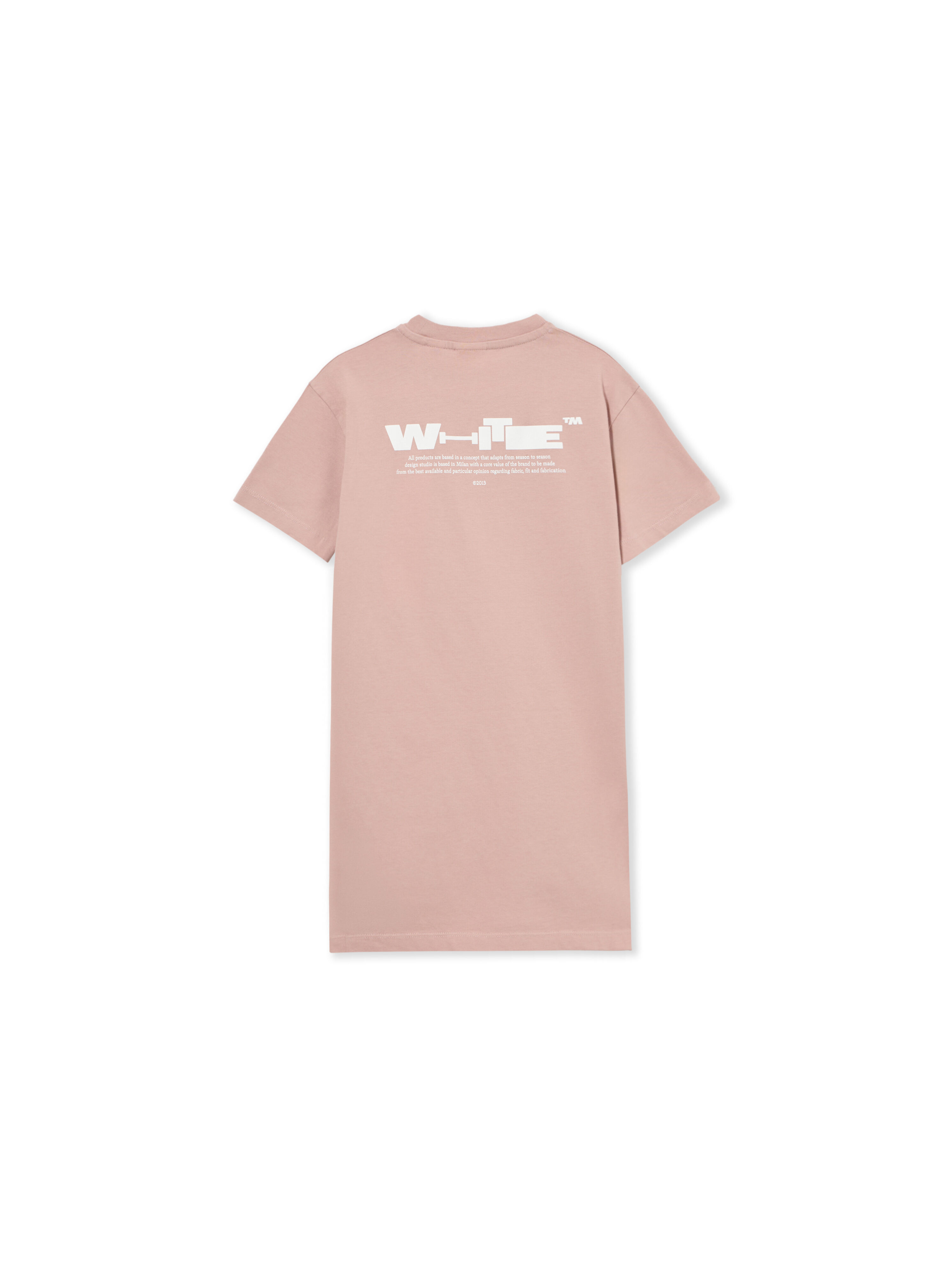 OFF WHITE Type Tee Dress S/S PALE MAUVE 44GDB030S26J001