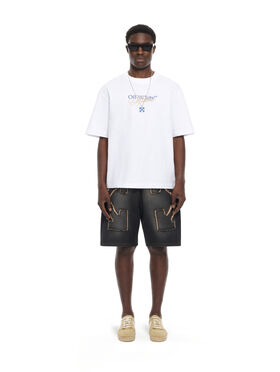 OFF WHITE Milano City Garments Skate  T-Shirt WHITE 44MAA120S26J01G