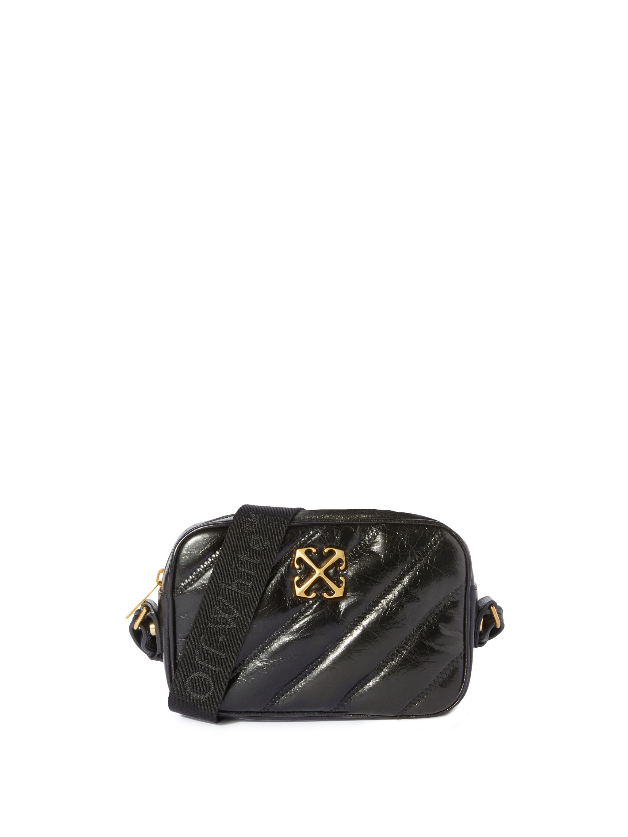 OFF WHITE Black Quilted Camera Bag BLACK OWNN18EC99LEA001