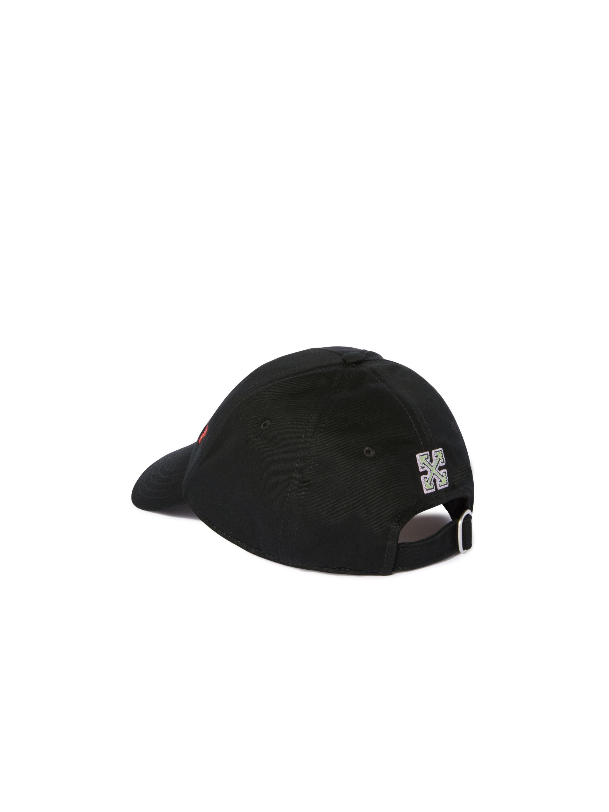 OFF WHITE Black Varsity Baseball Cap BLACK OWLA017S25FAB004