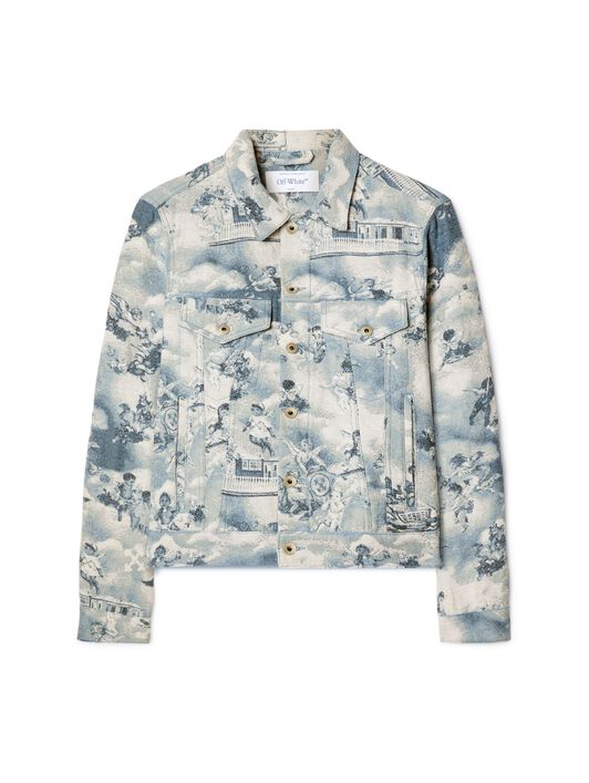 Tapestry Fresco Jacket OFF WHITE Tapestry Fresco Jacket BLUE OWYE012S25FAB001