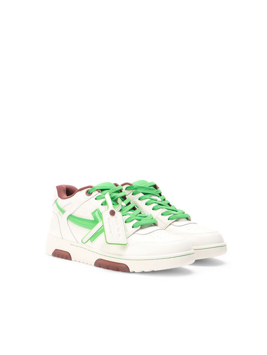 OFF WHITE Sneakers Out Of Office Bubble Arrow WHITE - LIGHT GREEN OMIA189S26LEA009