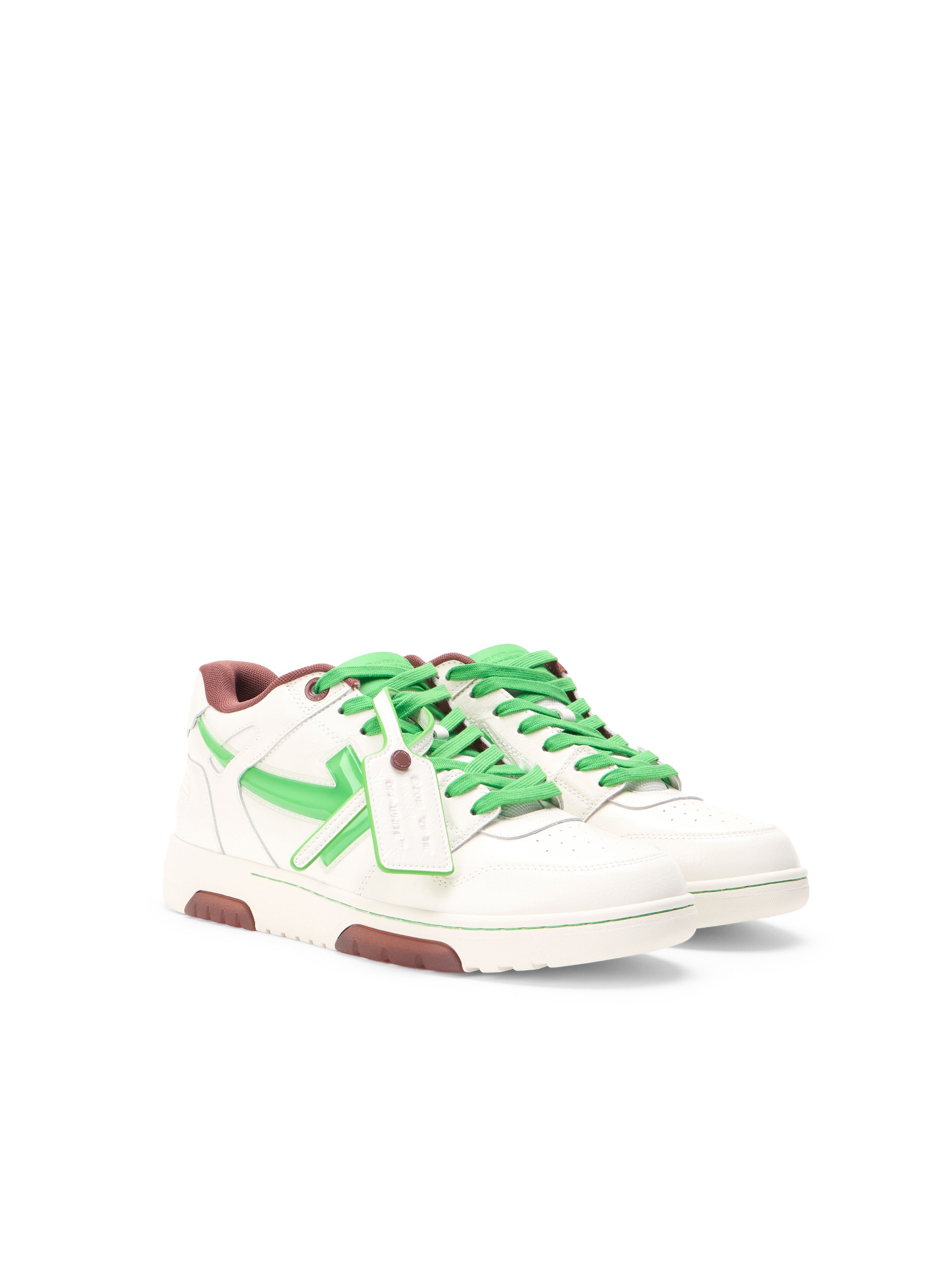 OFF WHITE Sneakers Out Of Office Bubble Arrow WHITE - LIGHT GREEN OMIA189S26LEA009