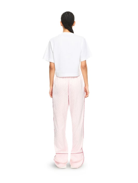 OFF WHITE Bookish Glowing Flower Crop T White-Black 2AA090S26JER001