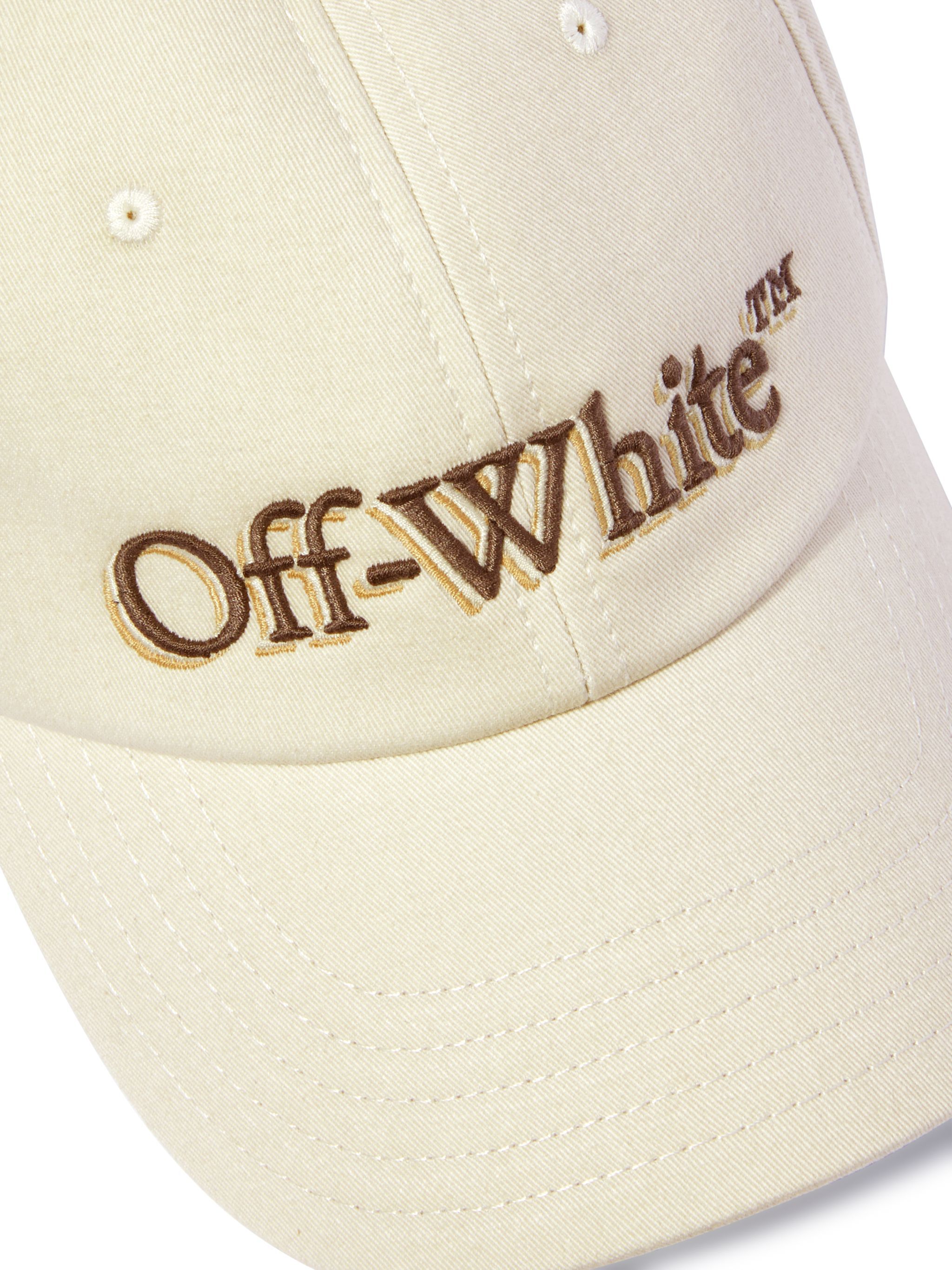 OFF WHITE White Bookish Shadow Baseball Cap NEUTRALS OWLA017S25FAB001