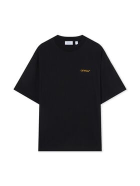 OFF WHITE Measuring Tape Arrow Skate T-Shirt BLACK 44MAA120G5J009