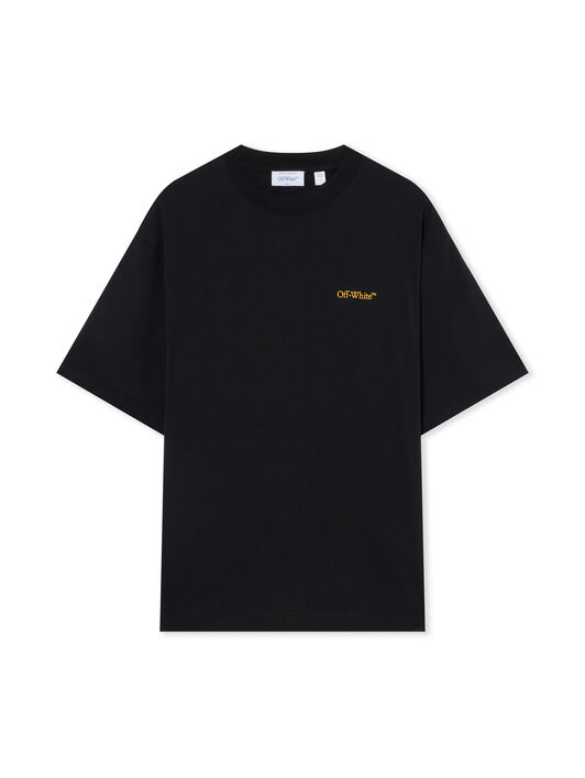 OFF WHITE Measuring Tape Arrow Skate T-Shirt BLACK 44MAA120G5J009