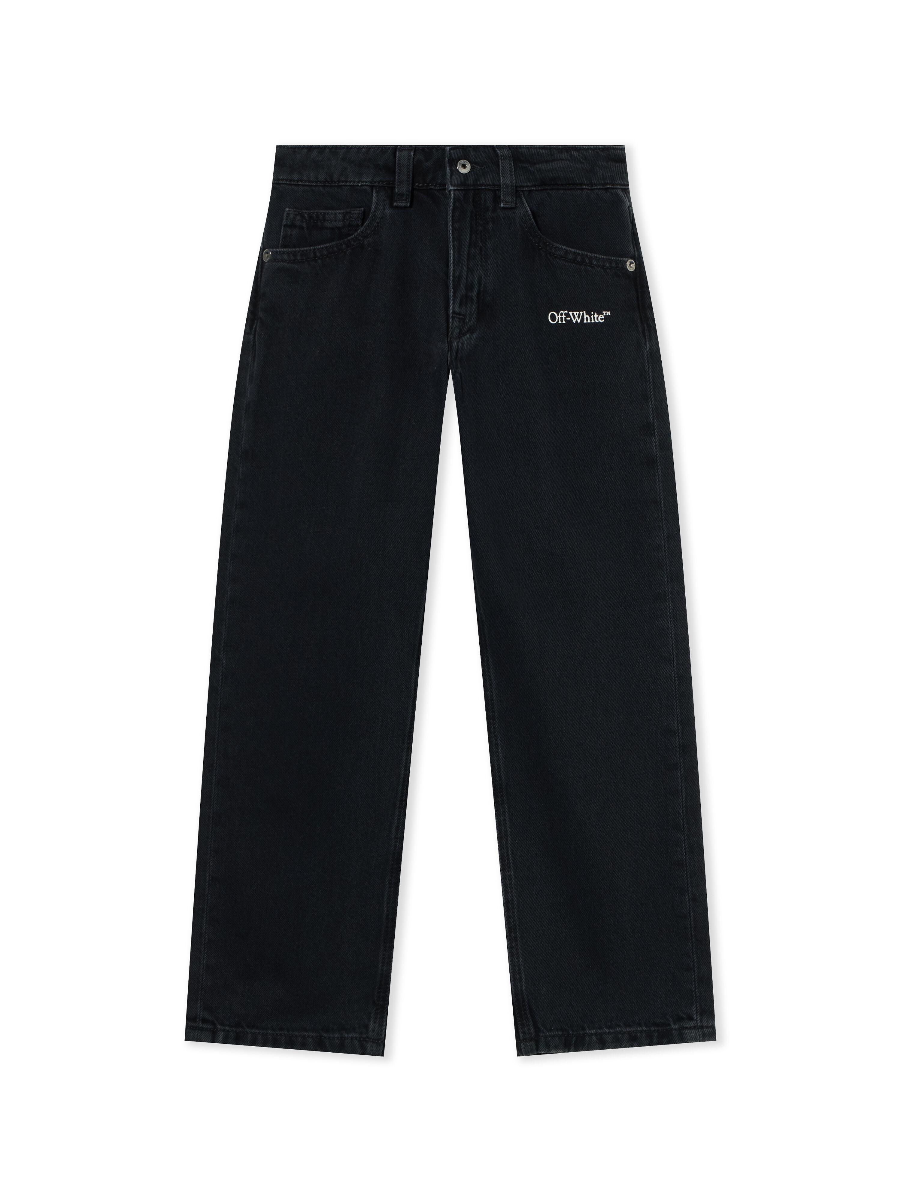 Diagonal Marker Denim Pants OFF WHITE Diagonal Marker Denim Pants RAW BLACK 44BYA005F26D001