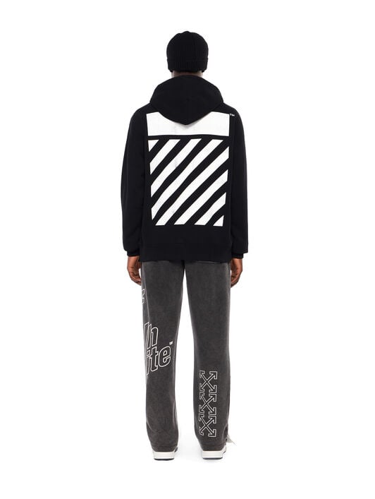 Big Off Diagonal Skate Hoodie OFF WHITE Big Off Diagonal Skate Hoodie BLACK - WHITE OMBB085F25FLE00Q