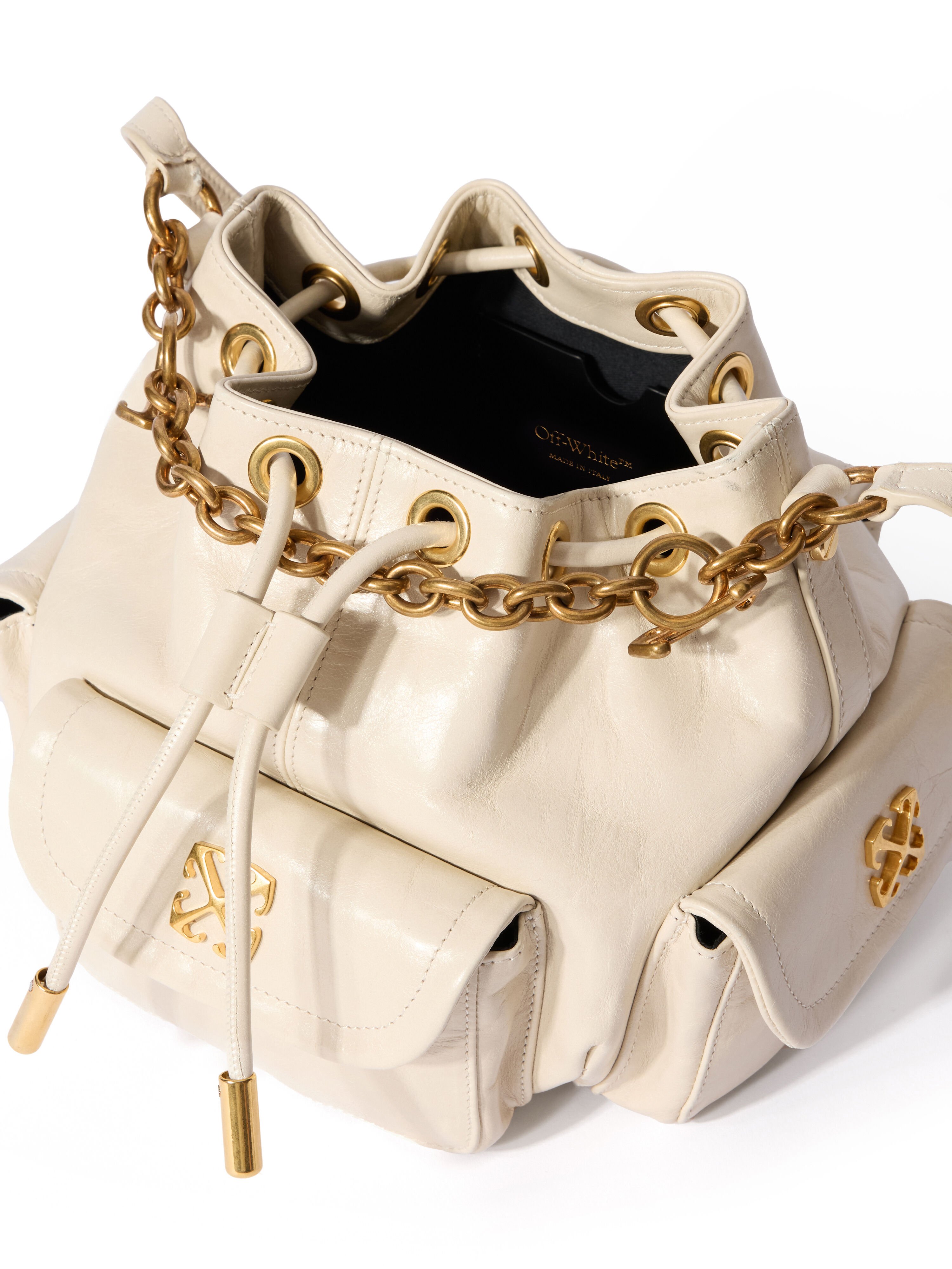 OFF WHITE Dumbo.B Bucket Bag DUST - NO COLOR OWMY002F25LEA001