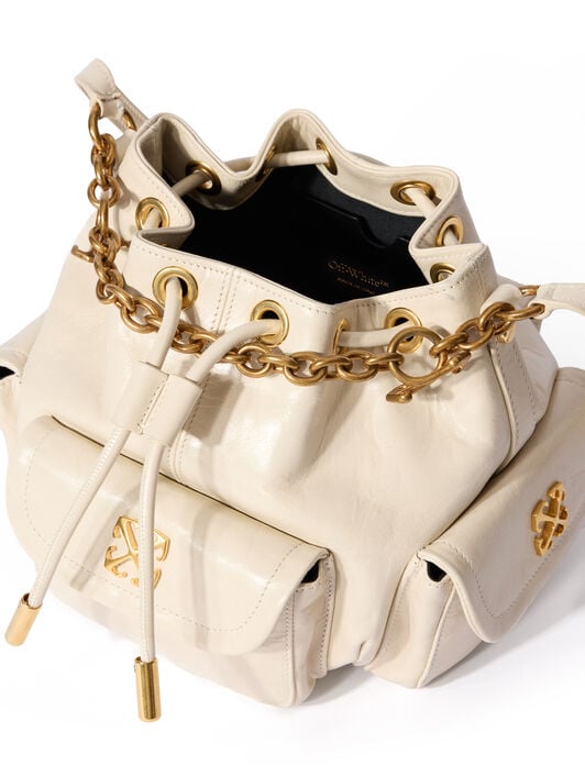 Dumbo.B Bucket Bag OFF WHITE Dumbo.B Bucket Bag DUST - NO COLOR OWMY002F25LEA001