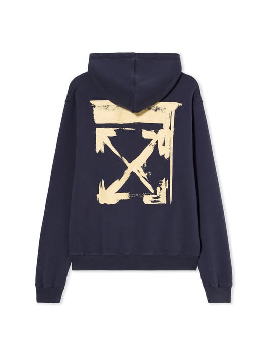 Ink Arrow Regular Logo Hoodie OFF WHITE Ink Arrow Regular Logo Hoodie DARK SAPPHIRE-DOUBLE CREAM OWBB035F25FLE002