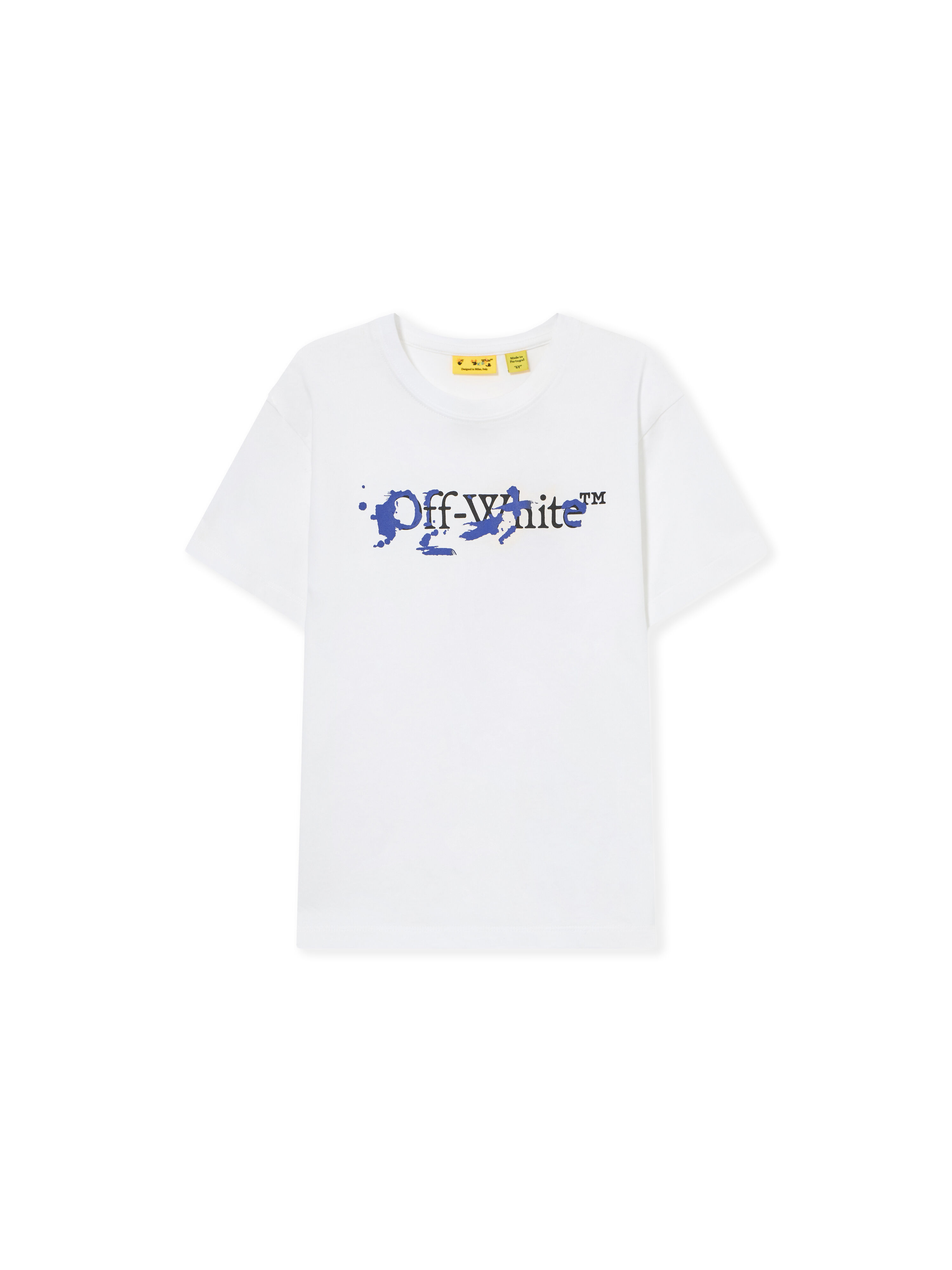 OFF WHITE Big Bookish Splat Ink Tee S/S WHITE 44BAA002S26J002