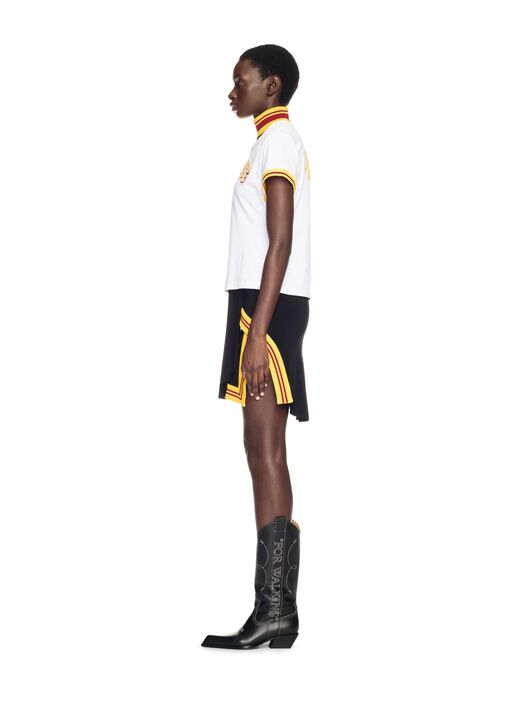 OFF WHITE College Fitted Tee WHITE OWAA112W24JER001