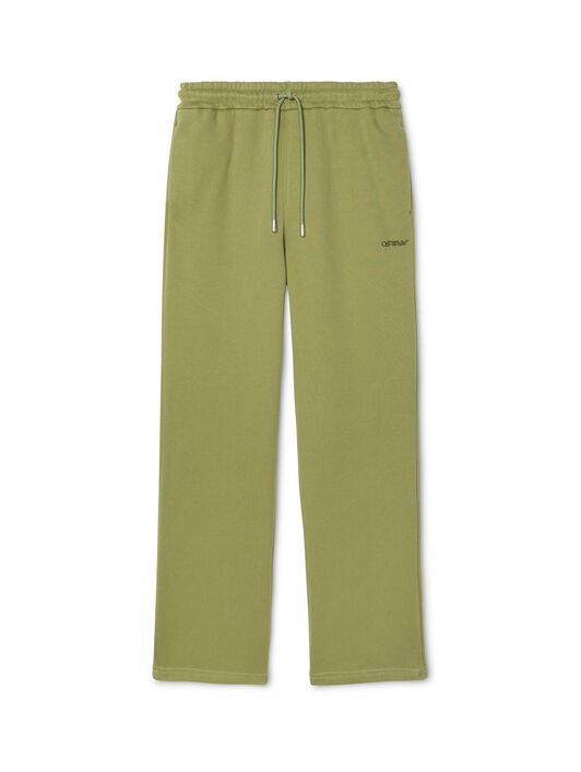 OFF WHITE Windy Arrow Sweatpants GREEN OMCH054F24FLE003
