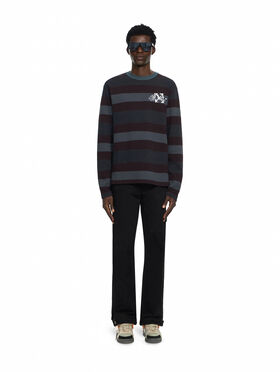 OFF WHITE Stroke Striped Long Sleeve T-Shirt MULTICOLOR 44MAB09KF26J002