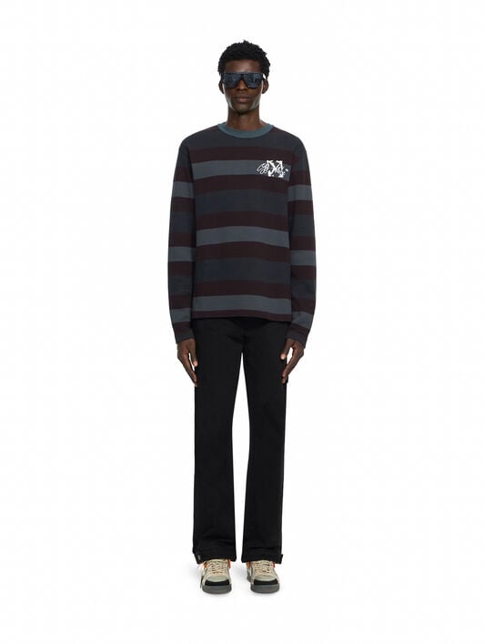Stroke Striped Long Sleeve T-Shirt OFF WHITE Stroke Striped Long Sleeve T-Shirt MULTICOLOR 44MAB09KF26J002