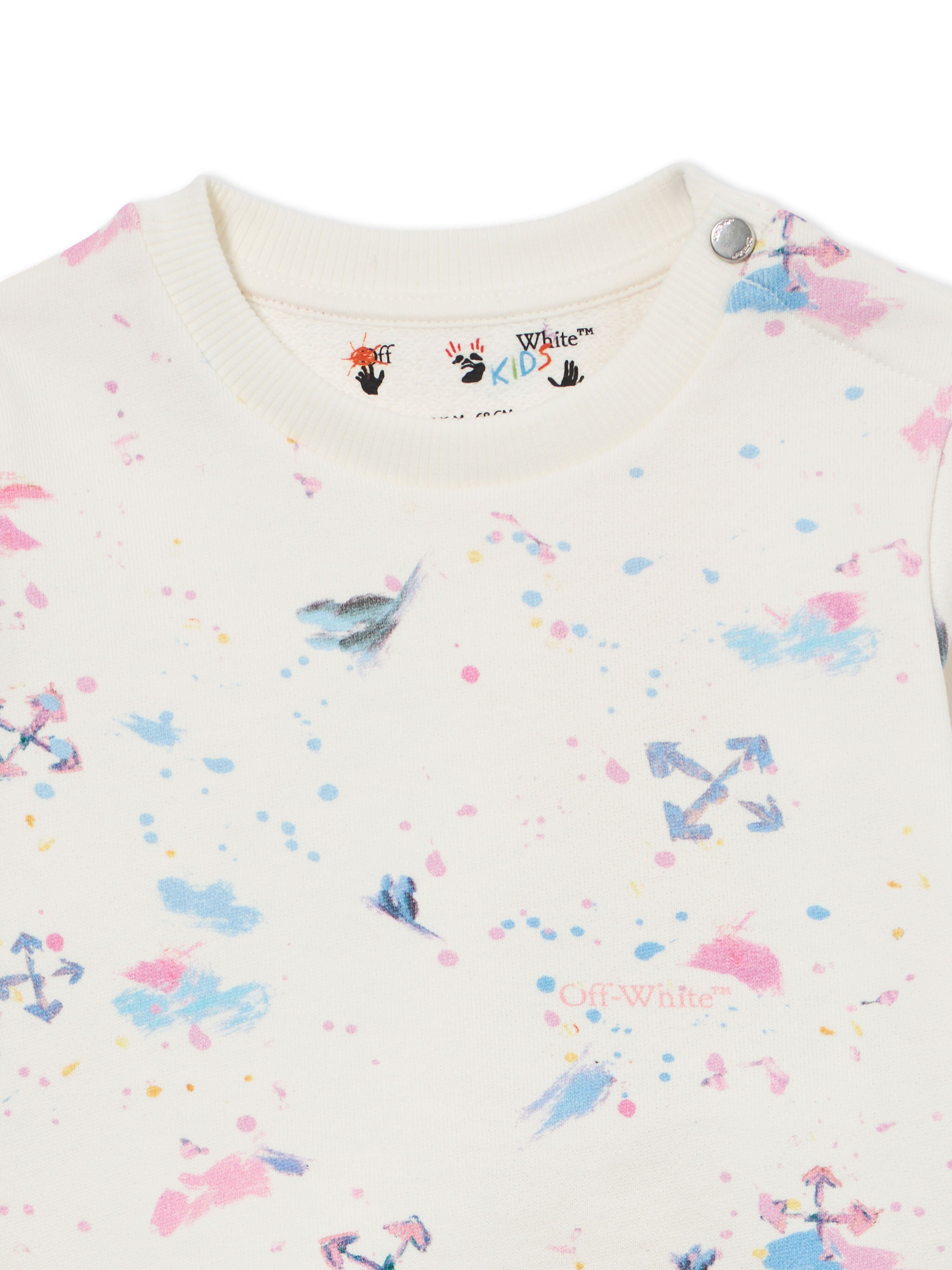 OFF WHITE Arrow Splat Aop Crewneck PINK AOP 44GXC001S26F002