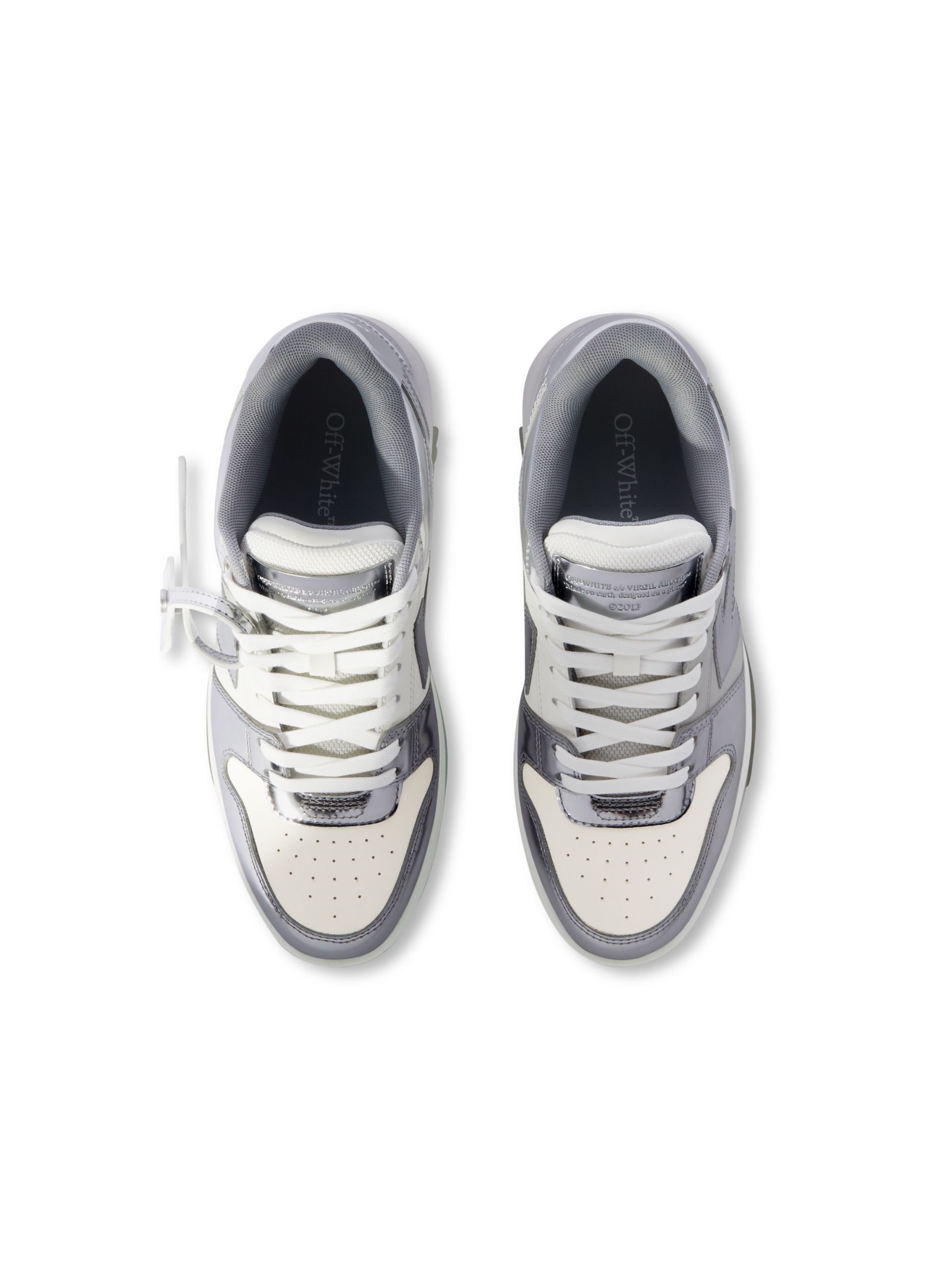 OFF WHITE Out Of Office Mirror Leather WHITE OWIA259F24LEA00C