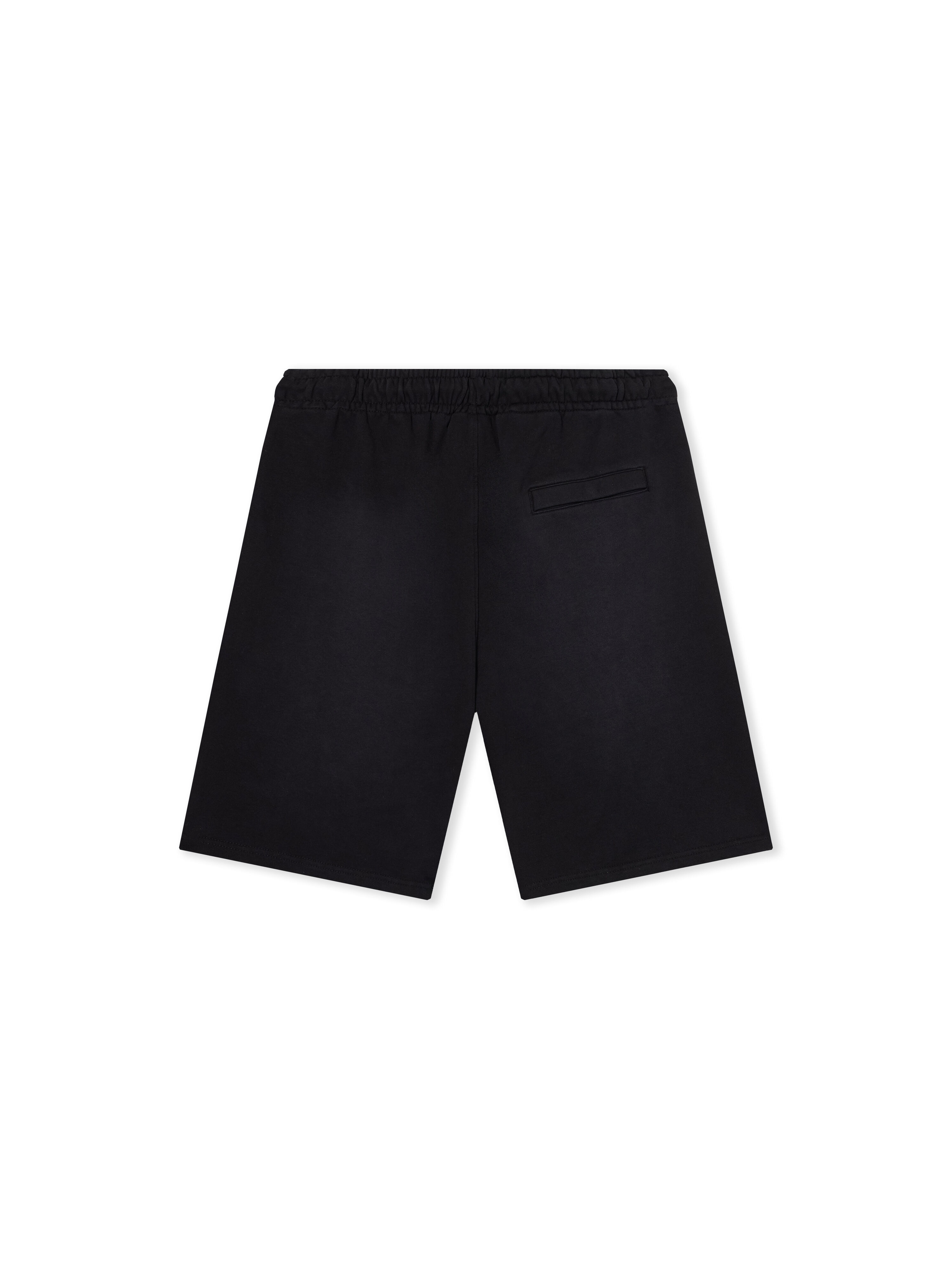 L/AB Diagonal Washed Sweatshorts LAB L/AB Diagonal Washed Sweatshorts BLACK 44LABF26B059