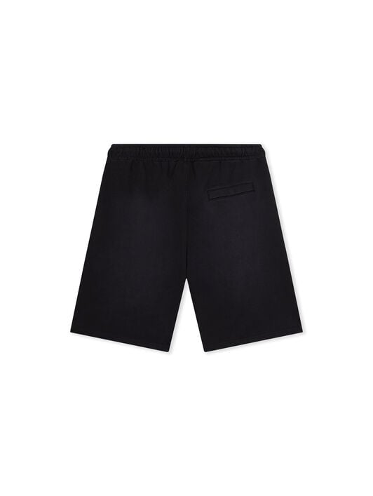 L/AB Diagonal Washed Sweatshorts LAB L/AB Diagonal Washed Sweatshorts BLACK 44LABF26B059