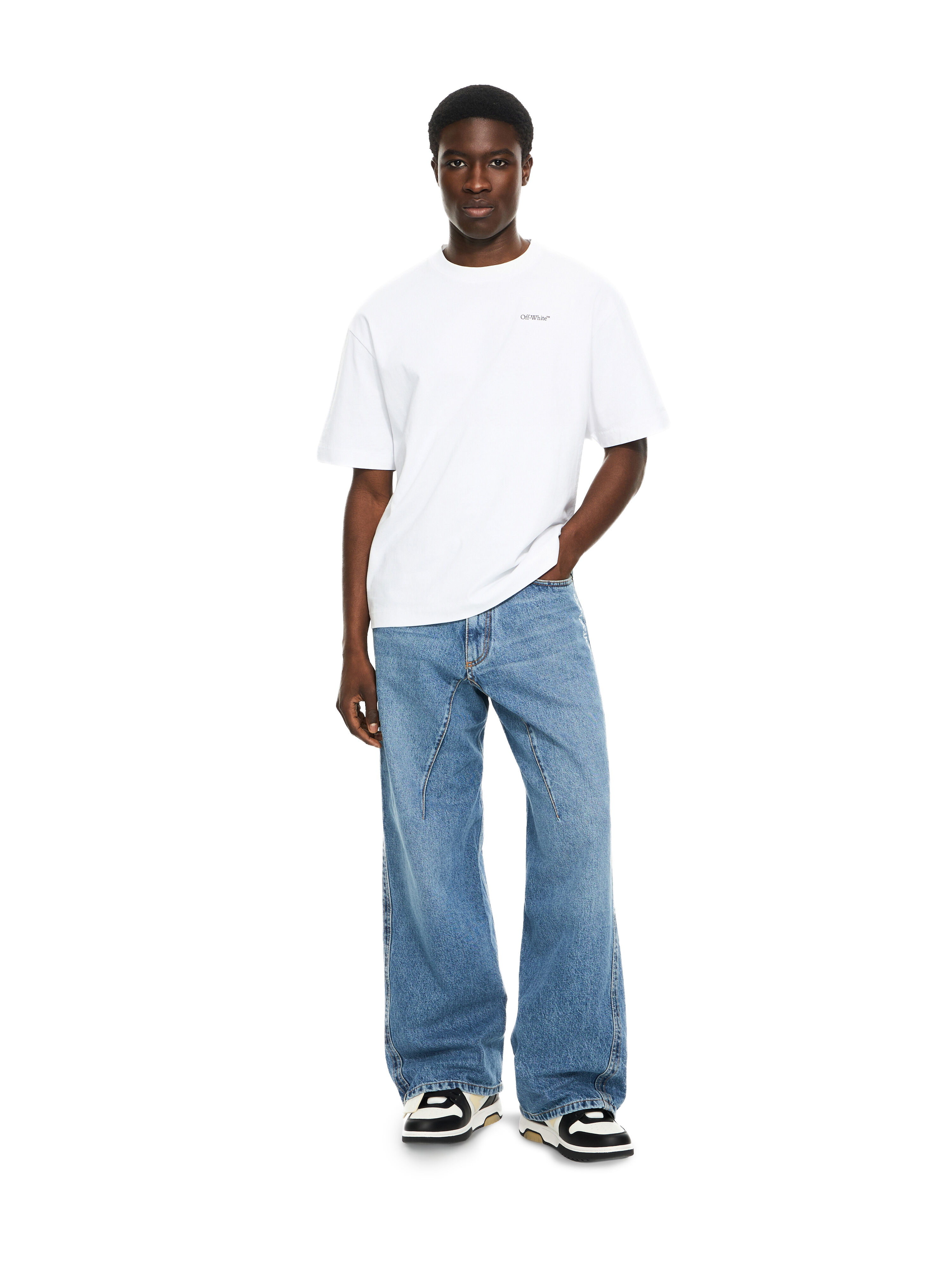Half Arrow Twist Slouchy Jeans in LIGHT MEDIUM BLUE for Men | Off