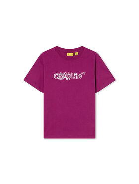 OFF WHITE Big Bookish Watercolor Short Sleeve T-Shirt BOYSENBERRY 44GAA001F26J001