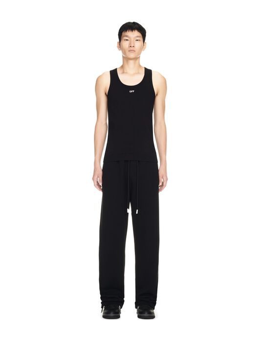 OFF WHITE Off Stamp Rib Tanktop BLACK OMUY006C99JER001