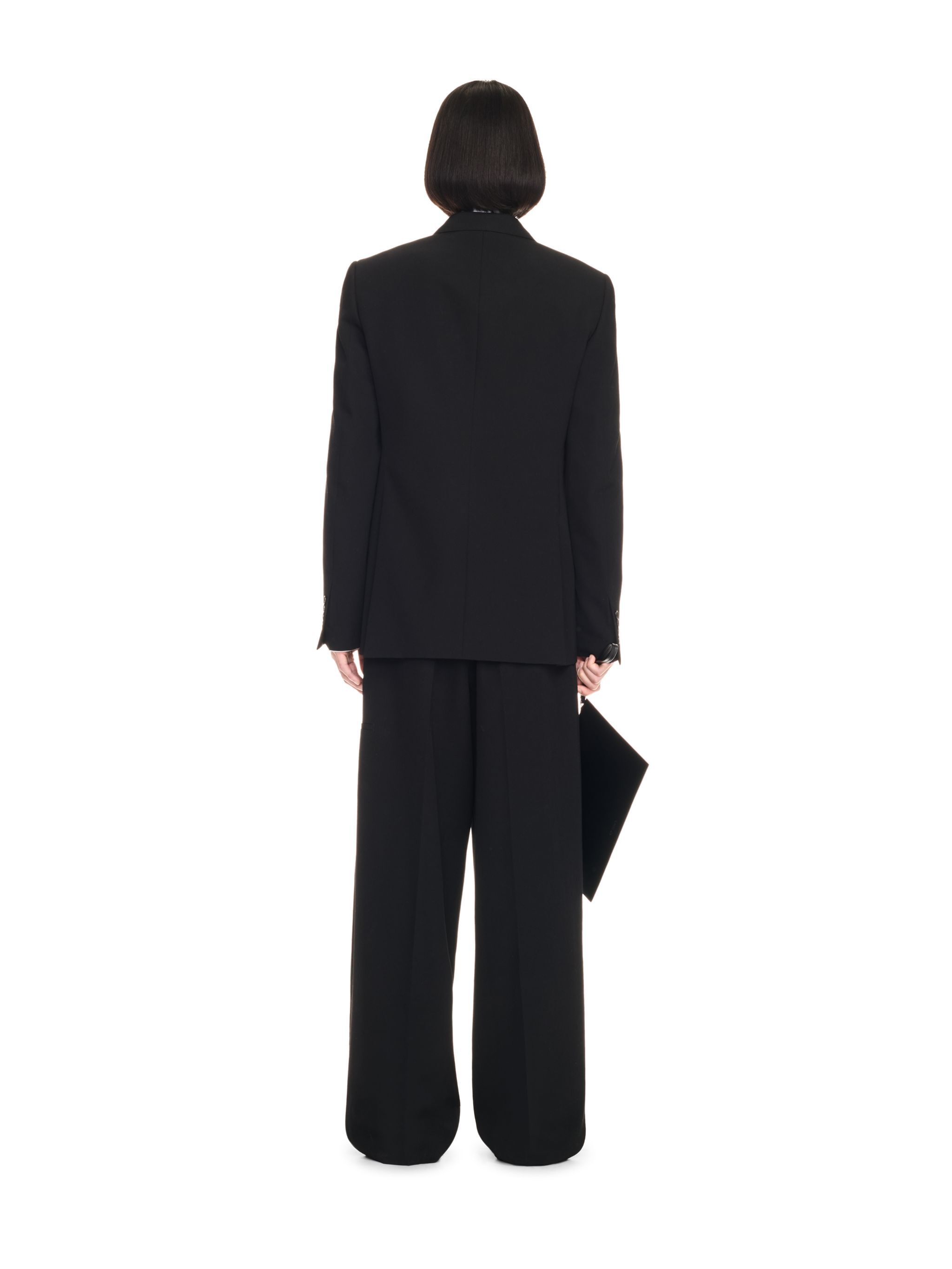 OFF WHITE ORIGAMI WOLL JACKE SCHWARZ OMEN074F24FAB001