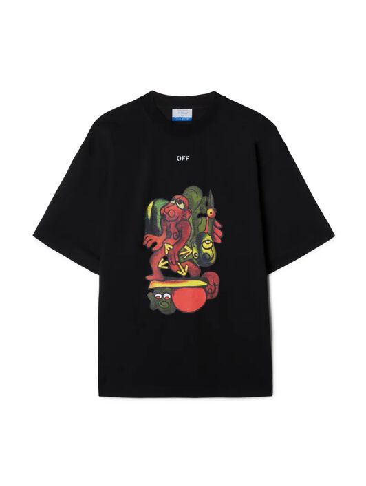 OFF WHITE Schwarzes Nana T-Shirt Mit Pfeil  OMAA120Z25JER002