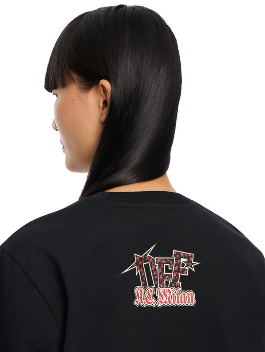 OFF WHITE Off-White™ c/o AC Milan Crop T-Shirt Black-No Color 29A00571T