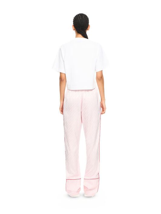 OFF WHITE Jacquard Satin Pajama Pants Soft Pink-No Color 2CA18ZS26FAB001