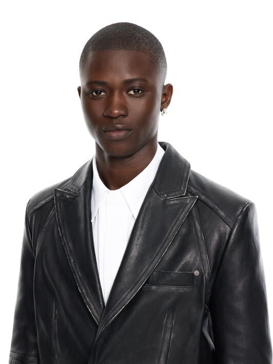 OFF WHITE Bookish Buffalo Single-Breasted Jacket BLACK 44MJA13WZ26L002