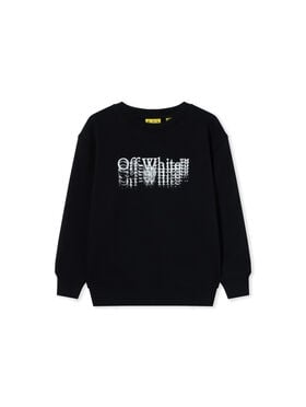 OFF WHITE Big Bookish Stamp Crewneck Sweatshirt BLACK 44BBA001F26F001
