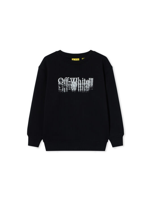 OFF WHITE Big Bookish Stamp Crewneck Sweatshirt BLACK 44BBA001F26F001
