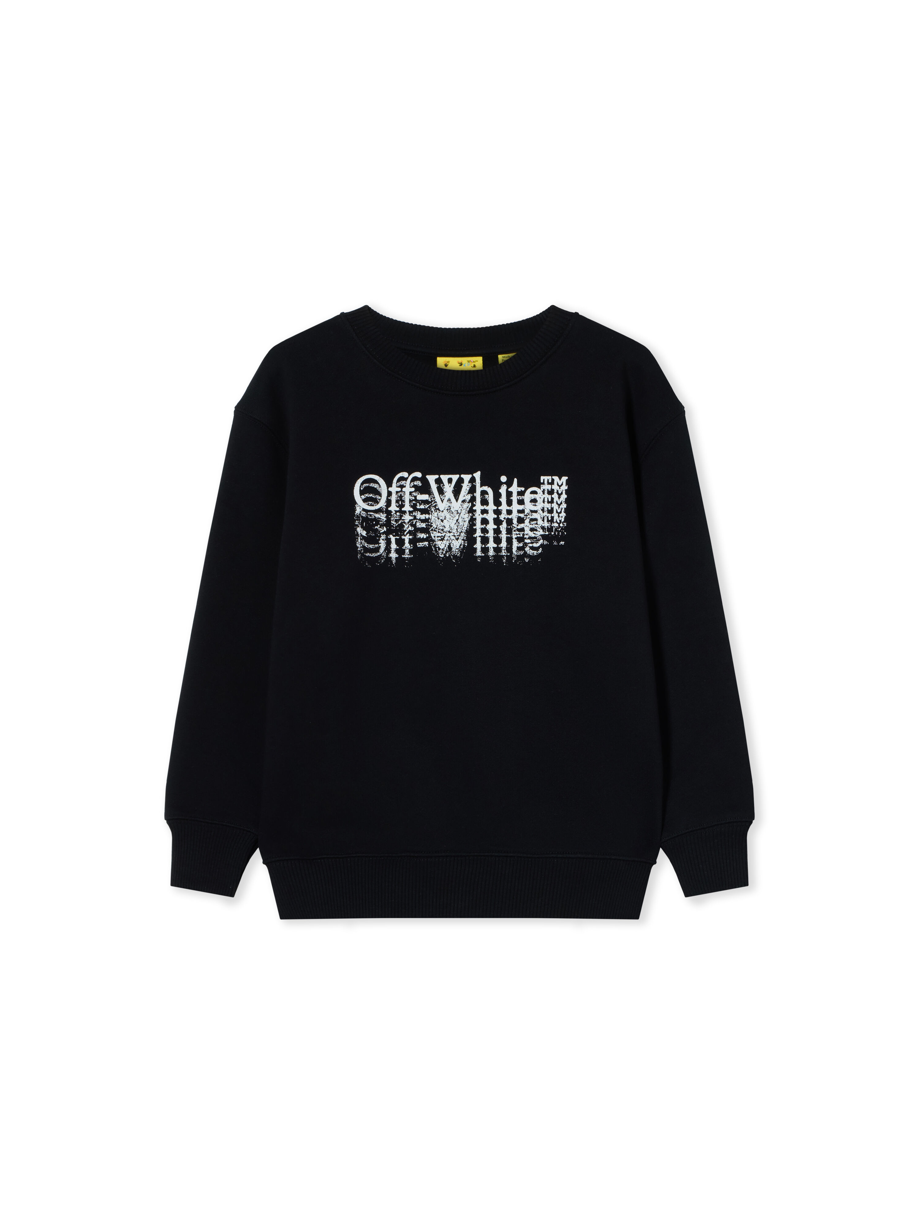 OFF WHITE Big Bookish Stamp Crewneck Sweatshirt BLACK 44BBA001F26F001