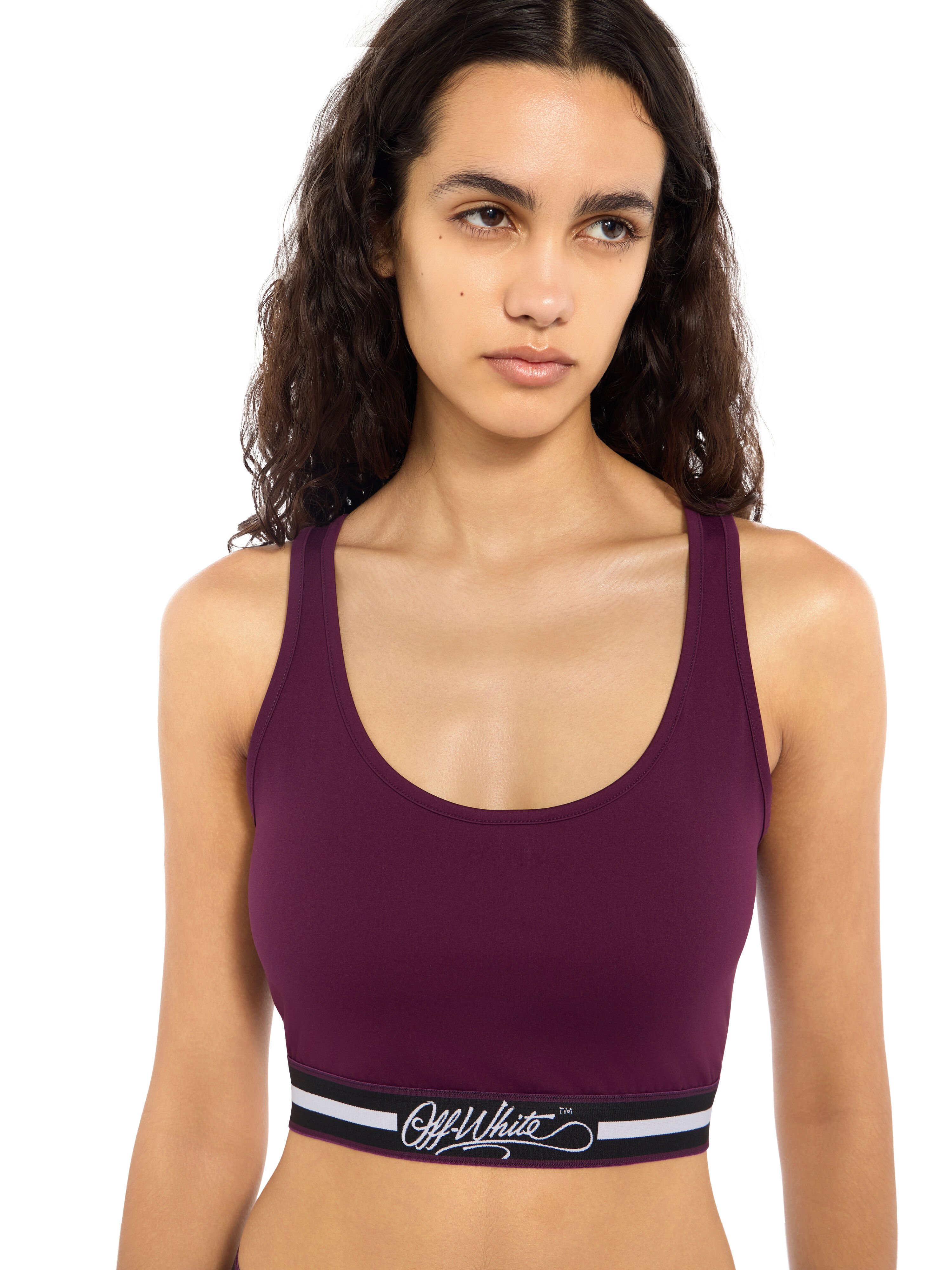 College Band Crop Top OFF WHITE College Band Crop Top Port Royal Dark Sapphire 2FA00391T