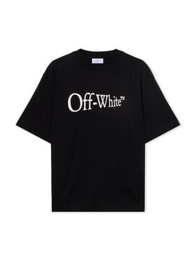 OFF WHITE Run Arrow Skate Logo T-Shirt BLACK - WHITE OMAA120F25JER00F