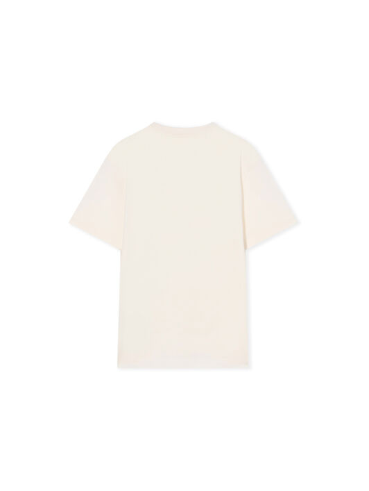 OFF WHITE Big Bookish Crackle Logo T-Shirt WHITE - BLUE OBAA002F25JER001