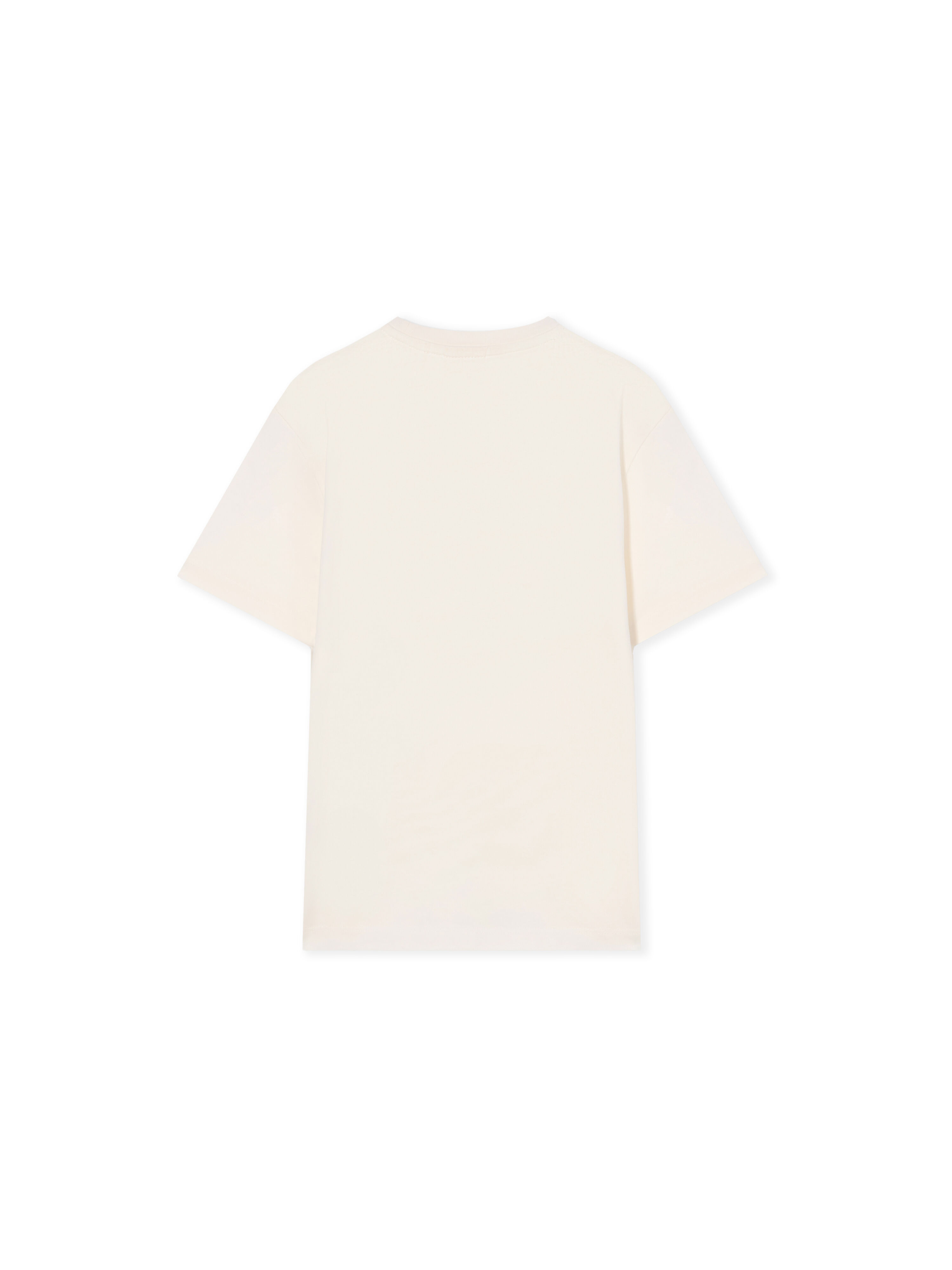 OFF WHITE Big Bookish Crackle Logo T-Shirt WHITE - BLUE OBAA002F25JER001