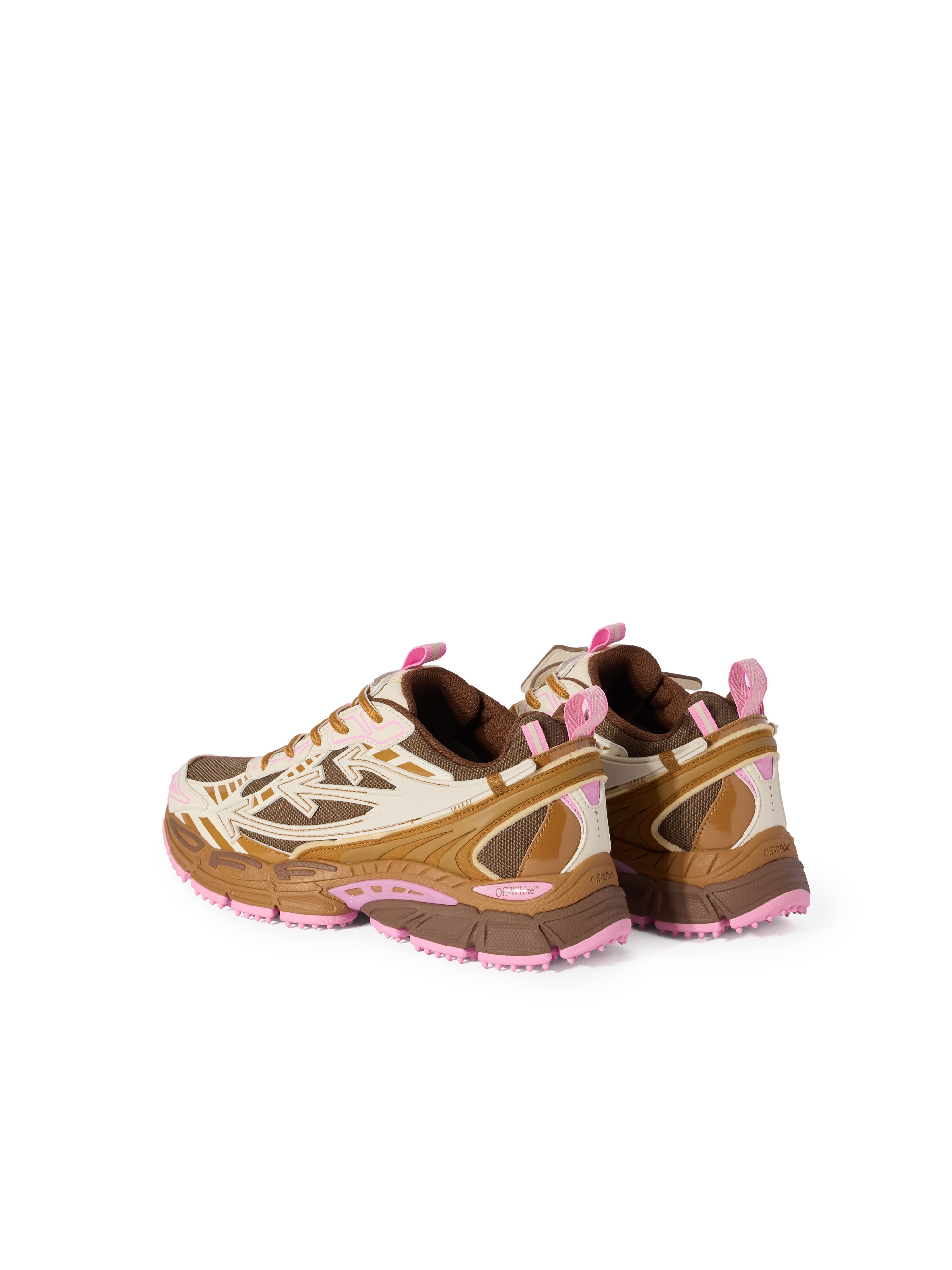 OFF WHITE Be Right Back Sneakers DARK BROWN - ROSE PINK OWIA289F25FAB002