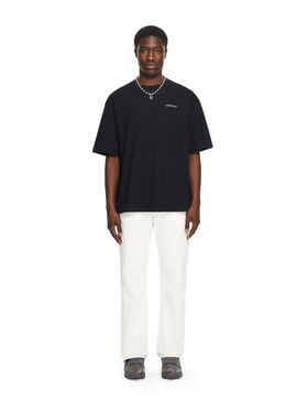 OFF WHITE Barber Arrow Skate T-Shirt BLACK-SERENITY 44MAA120G5J00A