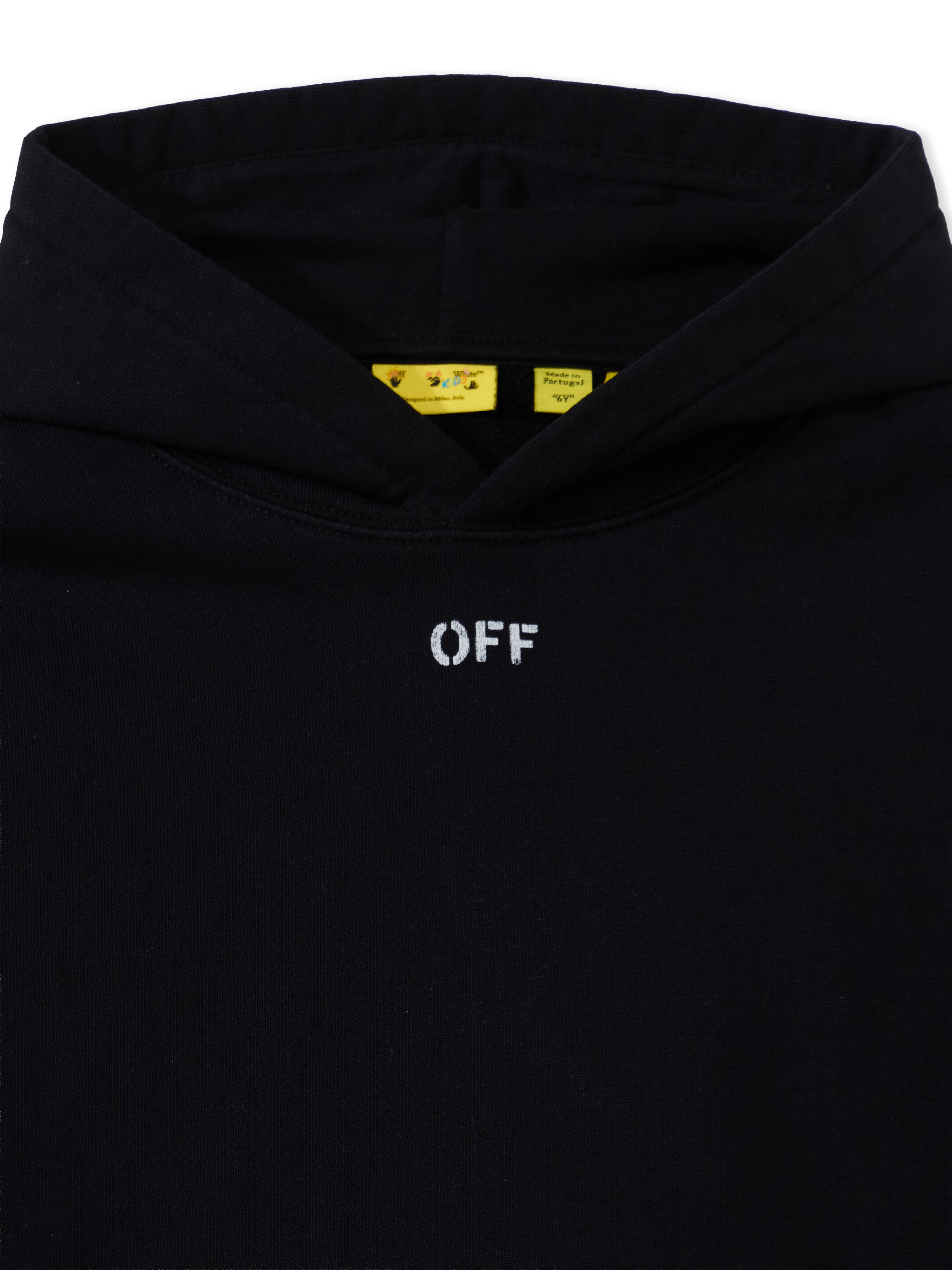 Diag Acrylic Hoodie OFF WHITE Diag Acrylic Hoodie BLACK 44BBB001F26F003