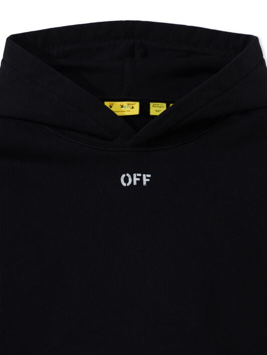 Diag Acrylic Hoodie OFF WHITE Diag Acrylic Hoodie BLACK 44BBB001F26F003