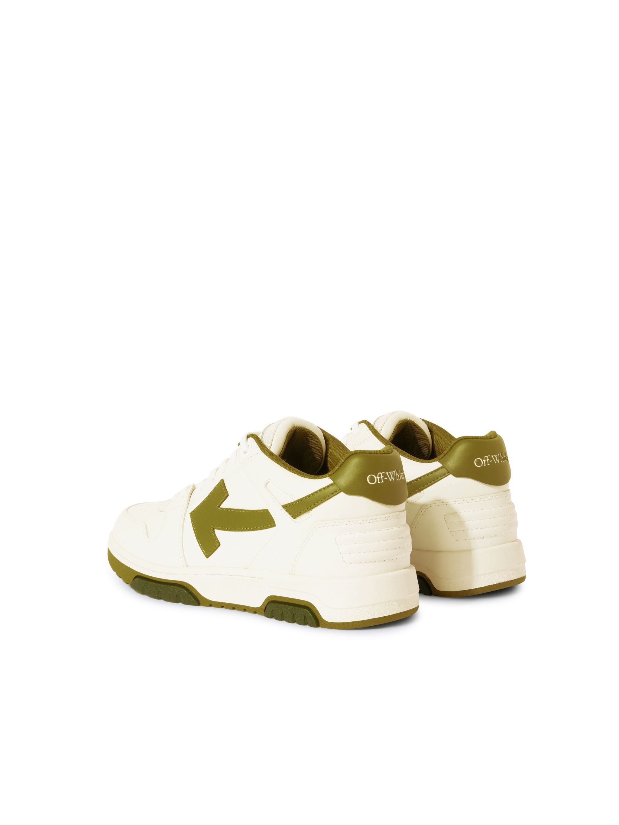 OFF WHITE Weiss/Grüne Out Of Office Sneaker WEISS OMIA189S25LEA001