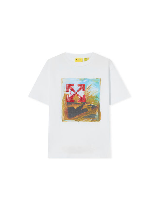 Arrow Painting Short Sleeve T-Shirt OFF WHITE Arrow Painting Short Sleeve T-Shirt WHITE 44BAA002F26J003