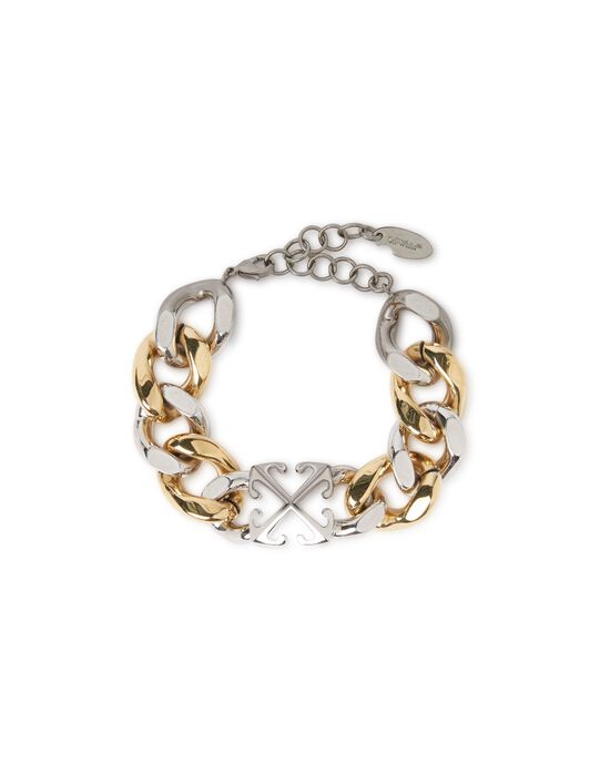 OFF WHITE Bicolor Arrow Chain Bracelet SILVER OWOA12OS25MET001